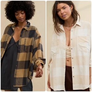 2 Aerie Anytime Fave flannel